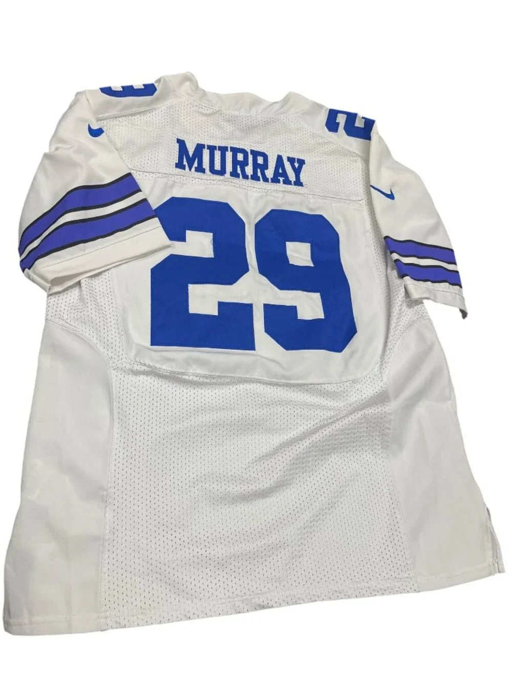 Nike Dallas Cowboys NFL Demarco on field white blue mens jersey Sz 48 SKU 10-599